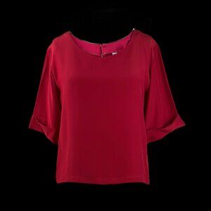 Red Silk Top